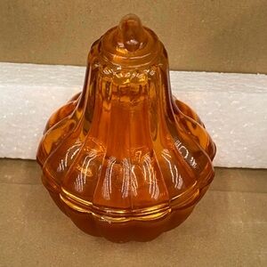 Pumpkin glass jar home decorating vintage